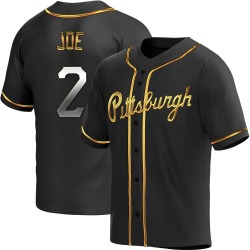 Connor Joe Pittsburgh Pirates Men's Replica Alternate Jersey - Black Golden