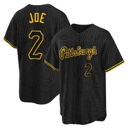 Connor Joe Pittsburgh Pirates Men's Replica Snake Skin City Jersey - Black