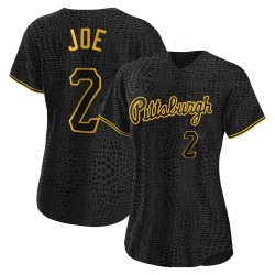 Connor Joe Pittsburgh Pirates Women's Authentic Snake Skin City Jersey - Black