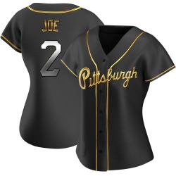 Connor Joe Pittsburgh Pirates Women's Replica Alternate Jersey - Black Golden