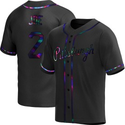 Connor Joe Pittsburgh Pirates Youth Replica Alternate Jersey - Black Holographic