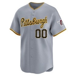 Custom Pittsburgh Pirates Men's Limited Away Jersey - Gray