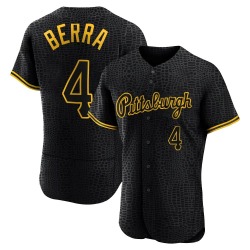 Dale Berra Pittsburgh Pirates Men's Authentic Snake Skin City Jersey - Black