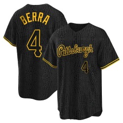 Dale Berra Pittsburgh Pirates Men's Replica Snake Skin City Jersey - Black