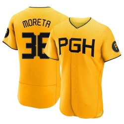 Dauri Moreta Pittsburgh Pirates Men's Authentic 2023 City Connect Jersey - Gold