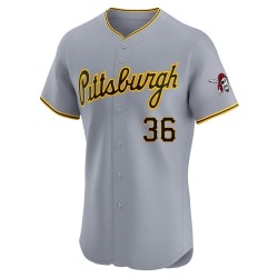 Dauri Moreta Pittsburgh Pirates Men's Elite Road Jersey - Gray