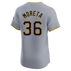 Dauri Moreta Pittsburgh Pirates Men's Elite Road Jersey - Gray