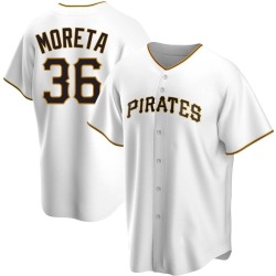 Dauri Moreta Pittsburgh Pirates Men's Replica Home Jersey - White