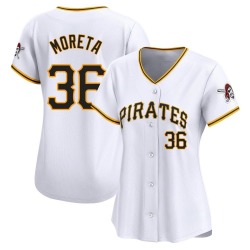 Dauri Moreta Pittsburgh Pirates Women's Limited Home Jersey - White