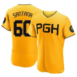 Dennis Santana Pittsburgh Pirates Men's Authentic 2023 City Connect Jersey - Gold