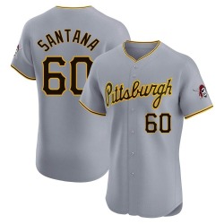 Dennis Santana Pittsburgh Pirates Men's Elite Road Jersey - Gray