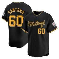 Dennis Santana Pittsburgh Pirates Men's Limited Alternate Jersey - Black