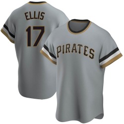 Dock Ellis Pittsburgh Pirates Men's Replica Road Cooperstown Collection Jersey - Gray