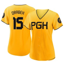 Doug Drabek Pittsburgh Pirates Women's Authentic 2023 City Connect Jersey - Gold