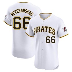 Dovydas Neverauskas Pittsburgh Pirates Men's Elite Home Jersey - White