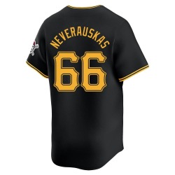 Dovydas Neverauskas Pittsburgh Pirates Men's Limited Alternate Jersey - Black