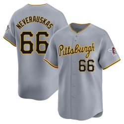 Dovydas Neverauskas Pittsburgh Pirates Men's Limited Away Jersey - Gray