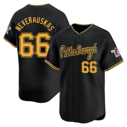 Dovydas Neverauskas Pittsburgh Pirates Youth Limited Alternate Jersey - Black