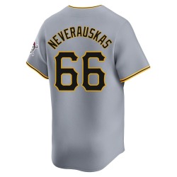 Dovydas Neverauskas Pittsburgh Pirates Youth Limited Away Jersey - Gray