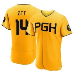 Ed Ott Pittsburgh Pirates Men's Authentic 2023 City Connect Jersey - Gold