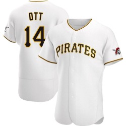 Ed Ott Pittsburgh Pirates Men's Authentic Home Jersey - White