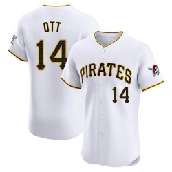 Ed Ott Pittsburgh Pirates Men's Elite Home Jersey - White