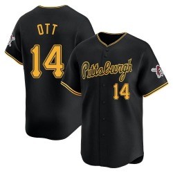 Ed Ott Pittsburgh Pirates Men's Limited Alternate Jersey - Black