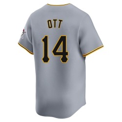 Ed Ott Pittsburgh Pirates Men's Limited Away Jersey - Gray