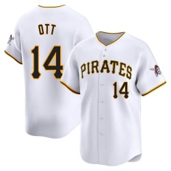 Ed Ott Pittsburgh Pirates Men's Limited Home Jersey - White