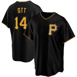 Ed Ott Pittsburgh Pirates Youth Replica Alternate Jersey - Black