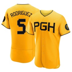 Endy Rodriguez Pittsburgh Pirates Men's Authentic 2023 City Connect Jersey - Gold