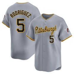 Endy Rodriguez Pittsburgh Pirates Men's Limited Away Jersey - Gray