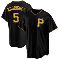 Endy Rodriguez Pittsburgh Pirates Men's Replica Alternate Jersey - Black