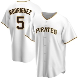 Endy Rodriguez Pittsburgh Pirates Men's Replica Home Jersey - White