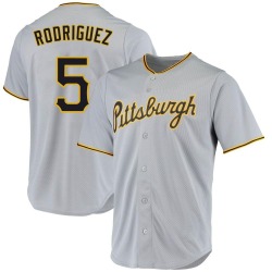 Endy Rodriguez Pittsburgh Pirates Men's Replica Road Jersey - Gray