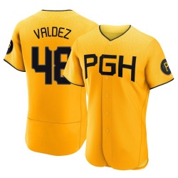 Enmanuel Valdez Pittsburgh Pirates Men's Authentic 2023 City Connect Jersey - Gold