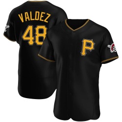 Enmanuel Valdez Pittsburgh Pirates Men's Authentic Alternate Jersey - Black