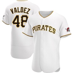 Enmanuel Valdez Pittsburgh Pirates Men's Authentic Home Jersey - White