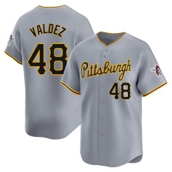 Enmanuel Valdez Pittsburgh Pirates Men's Limited Away Jersey - Gray