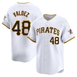 Enmanuel Valdez Pittsburgh Pirates Men's Limited Home Jersey - White