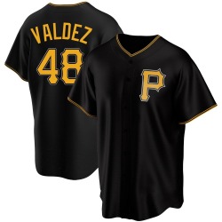 Enmanuel Valdez Pittsburgh Pirates Men's Replica Alternate Jersey - Black