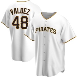 Enmanuel Valdez Pittsburgh Pirates Men's Replica Home Jersey - White