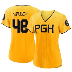 Enmanuel Valdez Pittsburgh Pirates Women's Authentic 2023 City Connect Jersey - Gold