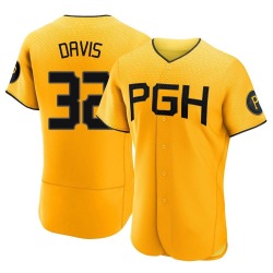 Henry Davis Pittsburgh Pirates Men's Authentic 2023 City Connect Jersey - Gold