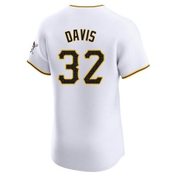 Henry Davis Pittsburgh Pirates Men's Elite Home Jersey - White