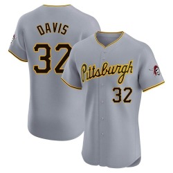 Henry Davis Pittsburgh Pirates Men's Elite Road Jersey - Gray