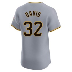 Henry Davis Pittsburgh Pirates Men's Elite Road Jersey - Gray