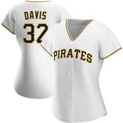 Henry Davis Pittsburgh Pirates Women's Authentic Home Jersey - White