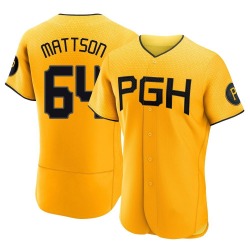 Isaac Mattson Pittsburgh Pirates Men's Authentic 2023 City Connect Jersey - Gold