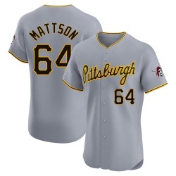 Isaac Mattson Pittsburgh Pirates Men's Elite Road Jersey - Gray